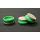 Mid/Low-profile Felt Bottom Snap-on Caps, Green
